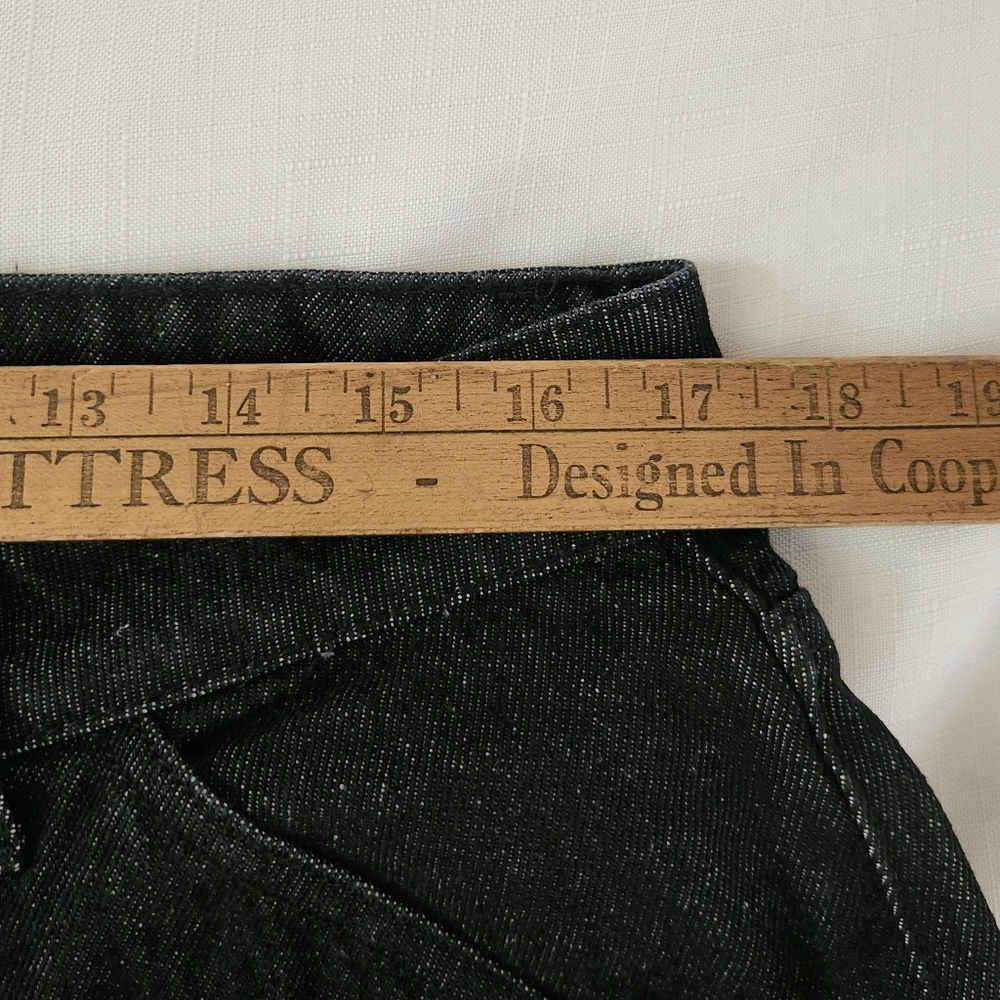 Minga London Bones Black Washed Denim Jeans Skeleton Print Wide Baggy Leg SZ 36 - Picture 15 of 16